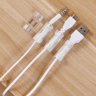 Nẹp dây điện dán tường treo giữ cố định dây sạc, cáp sạc thông minh, bộ kẹp đi dây điện 20 cái có kèm keo dán - nẹp dây điện giá sỉ