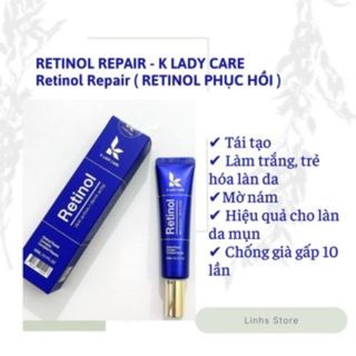 em dưỡng retinol K Lady Care 30ml Hàn Quốc dưỡng trắng da mặt căng bóng ngừa lão hóa giá sỉ