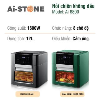 Nồi chiên không dầu Ai-STONE Ai-6800 12L công suất 1600W