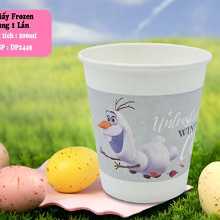 Ly giấy dùng 1 lần 200ml hoạt hình hỗn hợp 25c/lốc