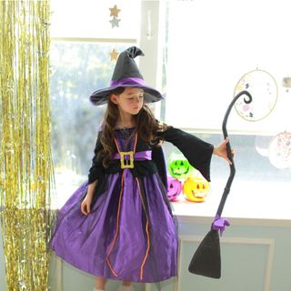 Trang phục hóa trang Halloween Phù thủy huyền bí kèm phụ kiện giá sỉ