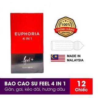 Bao Cao Su Feel 4in1 Hộp 12 Cái ( Mẫu Mới )