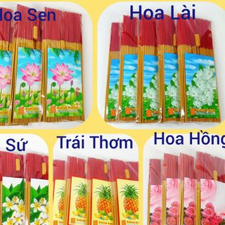 Hương Nhang Thần Tài Chính Hãng Sạch Ít Khói Mùi Trái Thơm, Sen , Sứ , Nhài , Sen , Hồng