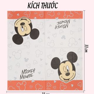 Khăn giấy hoạt hình, kích thước 33*33cm, 20c/bịch