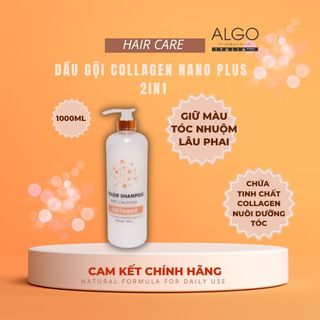 DẦU GỘI GIỮ MÀU COLLAGEN NANO PLUS ALGO 1000ml+