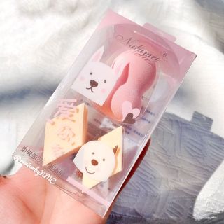 Bông Phấn makeup Hồ Lô Nalamei 3 cục, sỉ 17k/hộp