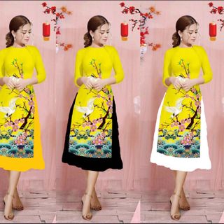 ÁO DÀI CÁCH TÂN CHIM VÀNG TẾT