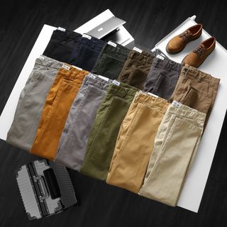 Quần dài kaki form slim fit kiểu Hàn Quốc cao cấp vải mềm mịn, co giãn SỈ CHỈ TỪ 1 RI