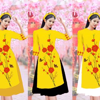 ÁO DÀI CÁCH TÂN MAI VÀNG ĐỦ SIZE
