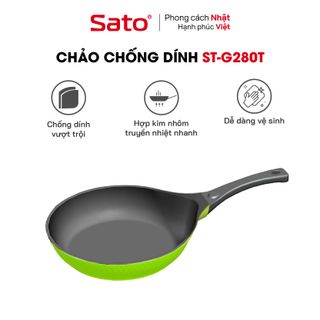 Chảo đúc giọt nước sơn đen SATO ST-G280T giá sỉ