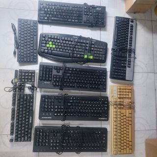 Bàn phím vi tính có dây cổng USB đã sử dụng nhiều hãng chất lượng kiểm tra ok
