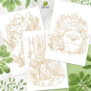Tranh tô màu trẻ em Chibi