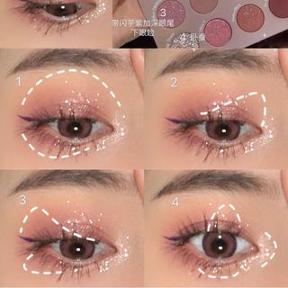 Bảng mắt nhủ kim tuyến ROTO Beauty 12 ô