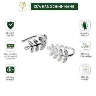 Khuyên tai bạc Ý s925 Lá me E5269 - AROCH Jewelry