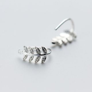 Khuyên tai bạc Ý s925 Lá me E5269 - AROCH Jewelry