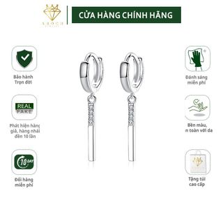 Khuyên tai bạc Ý s925 thả dài E2411 - AROCH Jewelry