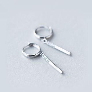 Khuyên tai bạc Ý s925 thả dài E2411 - AROCH Jewelry