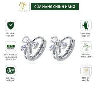 Khuyên tai bạc Ý s925 nơ hoa G2575 - AROCH Jewelry