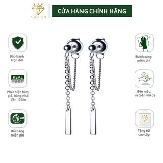 Khuyên tai bạc Ý s925 thả dài E4377 - AROCH Jewelry