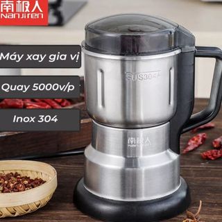 Máy Xay Các Loại Hạt Khô, Ngũ Cốc Mini Tiêu Chuẩn Châu Âu Công Suất 300W Bằng Thép Không Rỉ giá sỉ