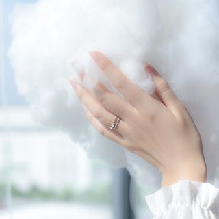 Nhẫn nữ hở freesize,hợp với mọi kích cỡ ngón tay,bạc s925 ren đôi nhỏ xinh J4728- AROCH Jewelry