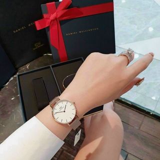 SET ĐỒNG HỒ DANIEL WELLlNGTON COUPLE LƯỚI HOT