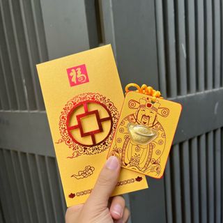 Sỉ Dây Treo Ông Thần Tài Ôm Thỏi Vàng Bao Lì Xì