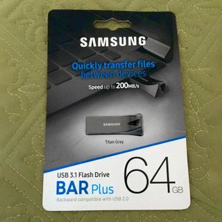 USB 64G Samsung Bar Plus tốc độ- 300MB/s chuẩn USB 3.1 KIM LOẠI chống nước, chống sốc,  hàng mới, bảo hành 2 năm 1 đổi 1 PKCN68 giá sỉ