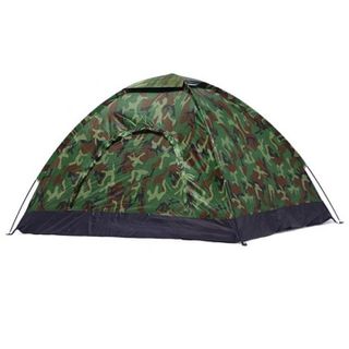 Lều ngủ cắm trại đi phượt 2 - 3 người vải dù cao cấp 200x150x130 cm rằn ri cửa 2 lớp chống thấm nước liều leu cam trai camping dã ngoại
