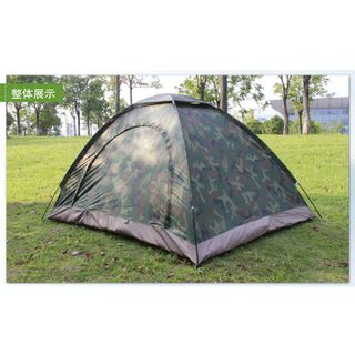 Lều ngủ cắm trại đi phượt 2 - 3 người vải dù cao cấp 200x150x130 cm rằn ri cửa 2 lớp chống thấm nước liều leu cam trai camping dã ngoại