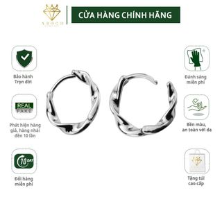 Khuyên tai bạc Ý s925 phong cách Mabius Nhật Bản G1392 - AROCH Jewelry
