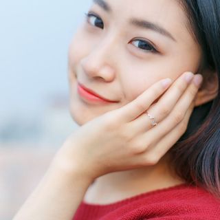 Nhẫn bạc nữ hở,freesize. phù hợp với mọi kích thước tay lượn sóng J0460 - AROCH JEWELRY