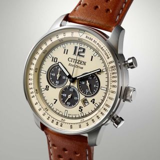 Đồng hồ nam citizen dây da chạy full kim