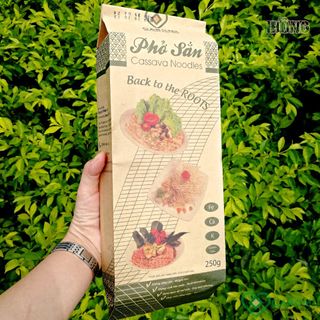 Phở sắn Nguyên chất Caromi túi Kraft 250g - Đặc sản Quảng Nam, thùng 40 túi