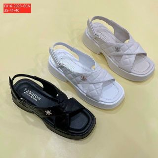 Sandal nữ quai chéo đế bánh mỳ đẹp sẵn kho F016