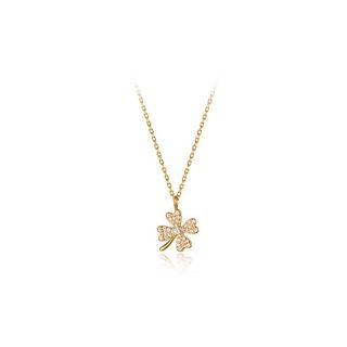 Dây chuyền bạc Ý s925 hoa anh đào 4 cánh D8379 - AROCH JEWELRY