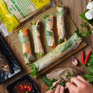 Bánh Tráng Sắn Caromi, túi 150g - Đặc sản Quảng Nam - Thực phẩm sạch - Thùng 120 gói