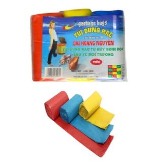 Set 3 Cuộn Túi Rác Garbage Bags Tự Phân Huỷ Sinh Học Bảo Vệ Môi Trường
