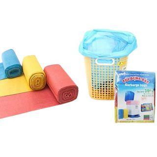 Set 3 Cuộn Túi Rác Garbage Bags Tự Phân Huỷ Sinh Học Bảo Vệ Môi Trường