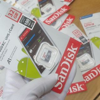 Thẻ nhớ 32G SANDISK ULTRA Box Class10 100MB/s mới 100% chuyên dùng cho camera, điện thoai, các thiết bị điện tử, bảo hành 1 năm 1 đổi 1 PKCN68 giá sỉ