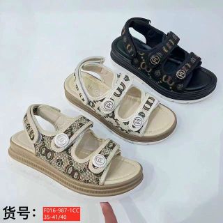 Sandal nữ quai ngang đế bánh mỳ đẹp sẵn kho F016
