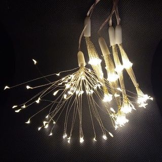 Dây Đèn Led Pháo Hoa Chớp Nháy Nhiều Màu 2 Tầng 3 Tầng 5 Chùm Trang Trí Trong Nhà Và Ngoài Trời