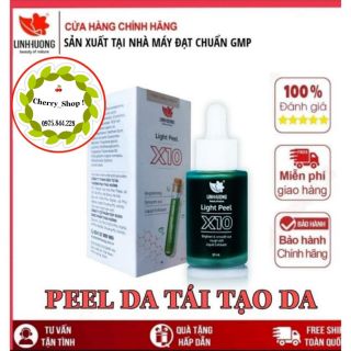 Peel da, Thay Da Sinh Học Linh Hương, Light Peel X10 làm trắng da, tái tạo làn da mới, thay da tại nhà