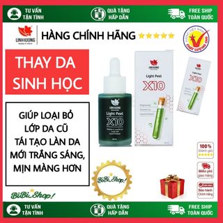 Peel da, Thay Da Sinh Học Linh Hương, Light Peel X10 làm trắng da, tái tạo làn da mới, thay da tại nhà