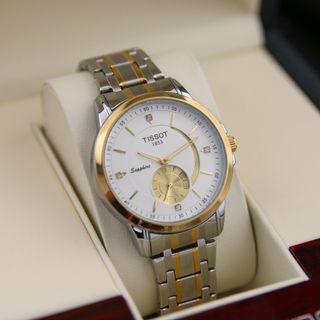 Đồng Hồ Nam Tissot Pin Kim Trôi Dây Đúc