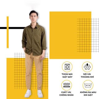 Quần âu nam cao cấp kaki co giãn dáng suông hàn quốc OBAHA