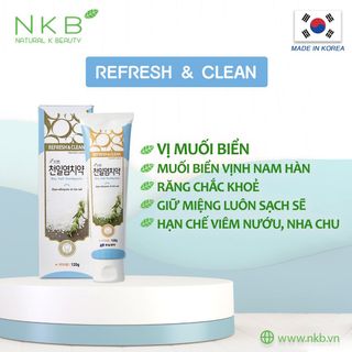 (SỈ HOT) KEM ĐÁNH RĂNG CHÍNH HÃNG HÀN QUỐC Refresh & Clean (GIÁ TỐT) | NKB STORE ĐỘC QUYỀN