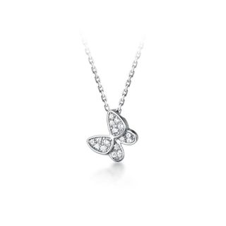 Dây chuyền bạc Ý s925 cánh bu ớm nạm đá cao cấp D7035 - AROCH JEWELRY