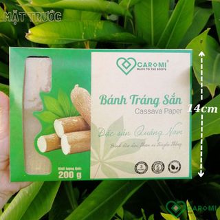 Bánh Tráng Sắn Caromi hộp 200g - Đặc sản Xứ Quảng - Thùng 100 hộp giá sỉ