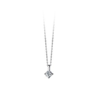 Dây chuyền bạc Ý s925 nhỏ gọn mặt đá trắng D8424 - AROCH JEWELRY